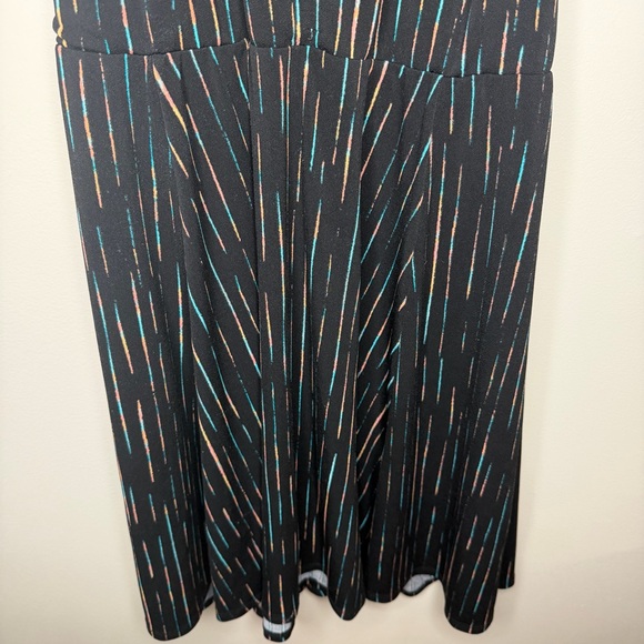 Torrid Black Midi Dress with Stripes - Picture 3 of 11